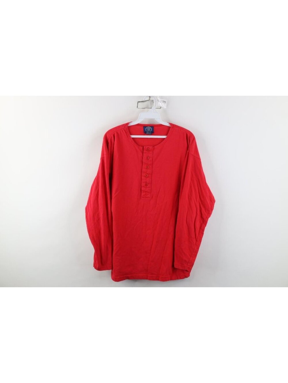 Vintage 80s 90s Gap Mens Small Faded Blank Thermal Ribbed Knit Henley T-Shirt